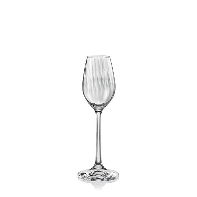 Set 6 pahare toi, Bohemia Royal Waterfall, Cristalit, 60 ml